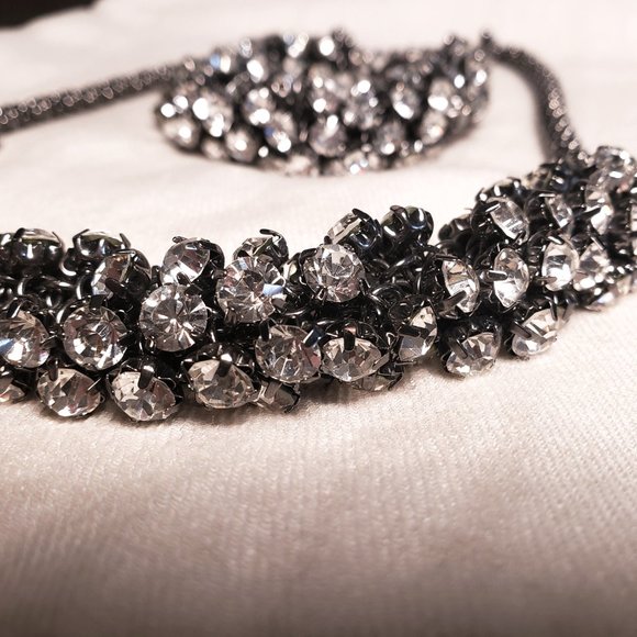 Necklace & Bracelet Set (Crystal, Metal) - Picture 6 of 7